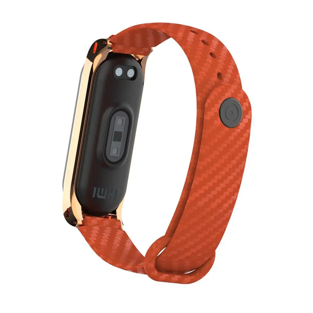 Mi Band 3/4 силиконовый браслет из углеродного волокна для замены браслета Xiaomi