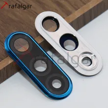 Para huawei p30 lite lente da câmera de vidro + voltar moldura da câmera nova 4e lente da câmera para huawei p30 lite lente da câmera + moldura da câmera traseira