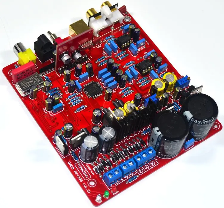 AK4399 WM8805 PCM2706 NE5534 Fever level DAC decoder board Support 32BIT 192K Fiber coaxial USB input