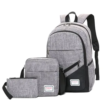 

KYYSLO PU Men's Shoulder Bag Male Large Capacity Students Leisure Backpack Female Korean Version of the Influx of Computer Bag