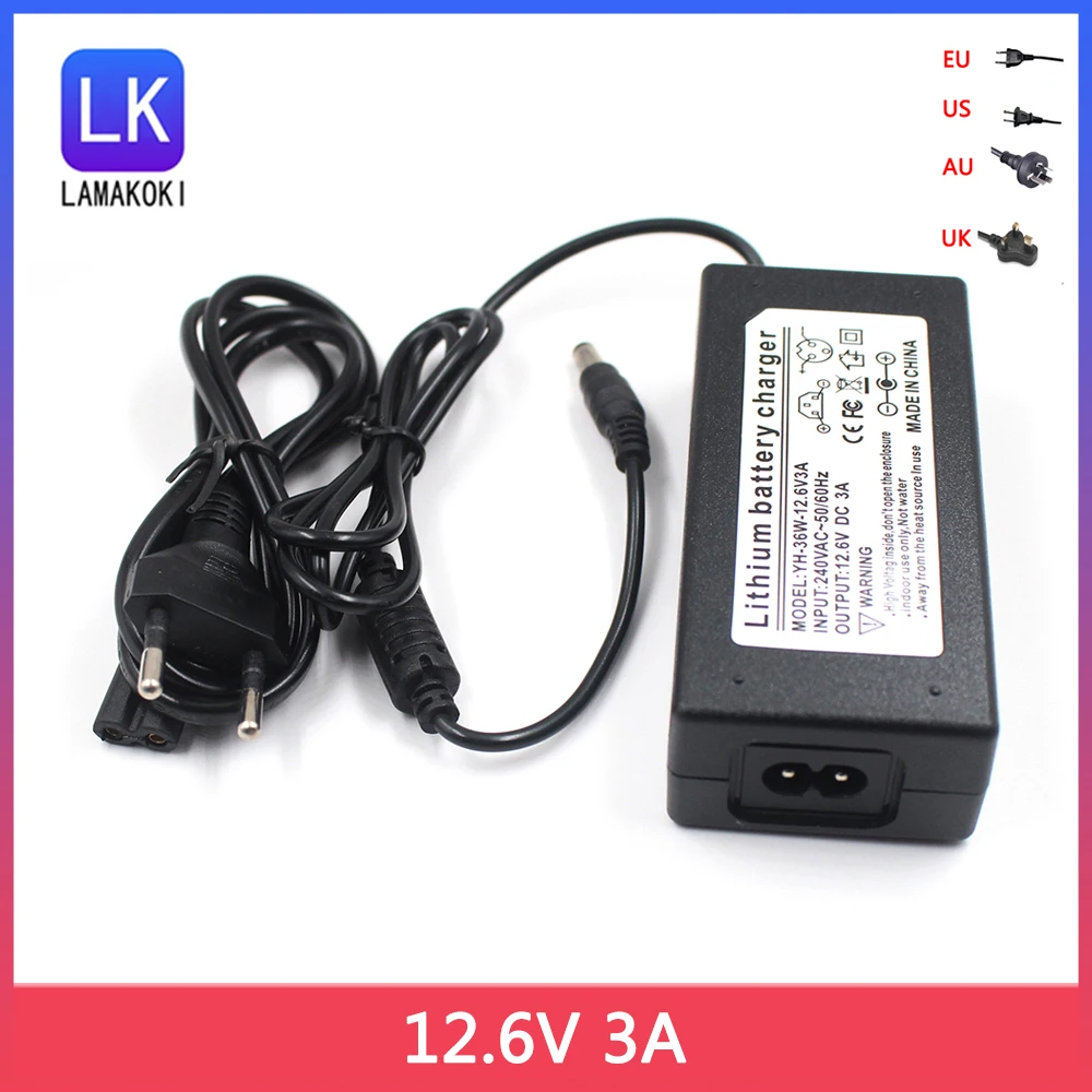 12 6 V 3A Intelligencer для 3 серии литий-ионных полимерных Смарт 18650 аккумуляторных батарей