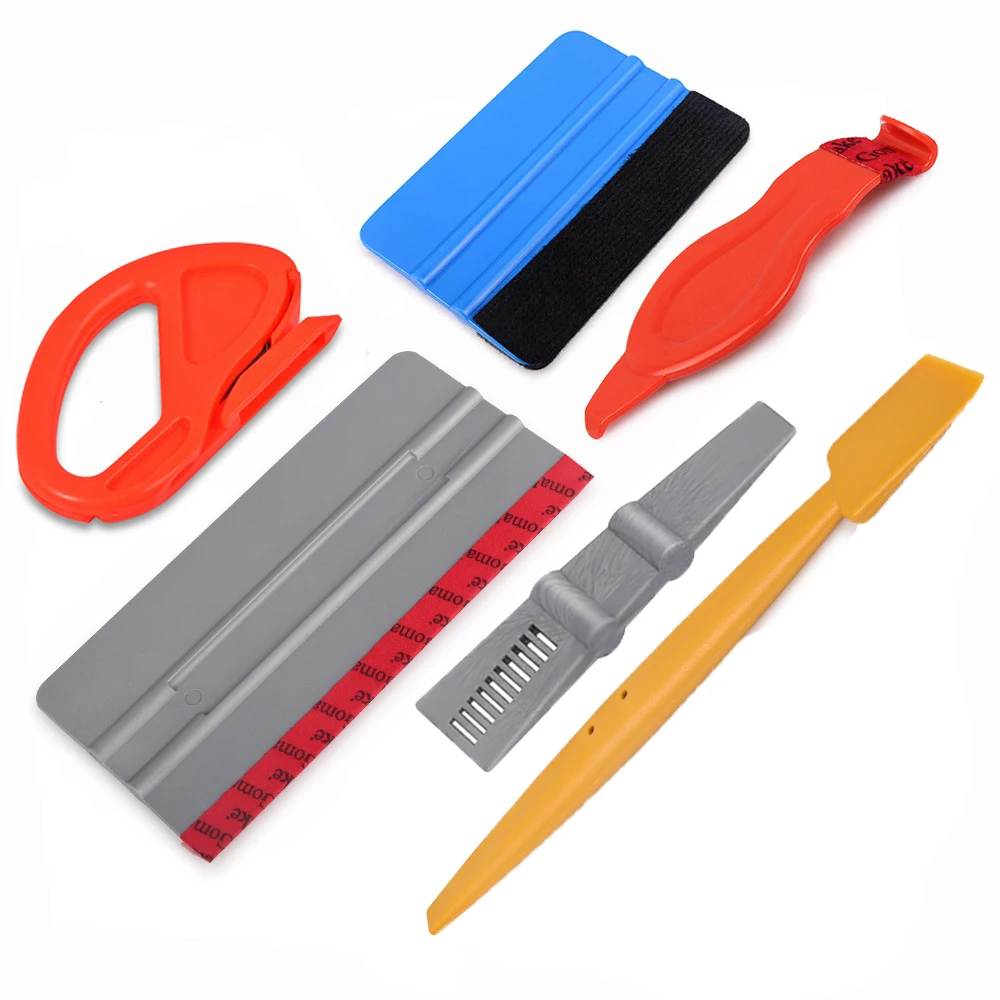 

EHDIS Car Vinyl Wrap Film Squeegee Stick Scraper Set Car Sticker Wrapping Carbon Film Cutter Window Tint Car Accessories