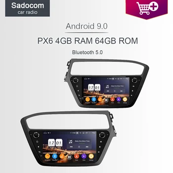 

720P 8" PX6 IPS 2 din DSP Android 9.0 8 Core 64G ROM+4GB RAM Car DVD Player For Hyundai I20 2018 2019 car radio autoradio