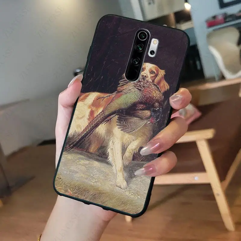Hunting Dog Black Soft Shell Phone Cover for redmi note8pro note7 note5 note6pro 7A 8A 8 note9s Note 8t note9pro Coque Shell 