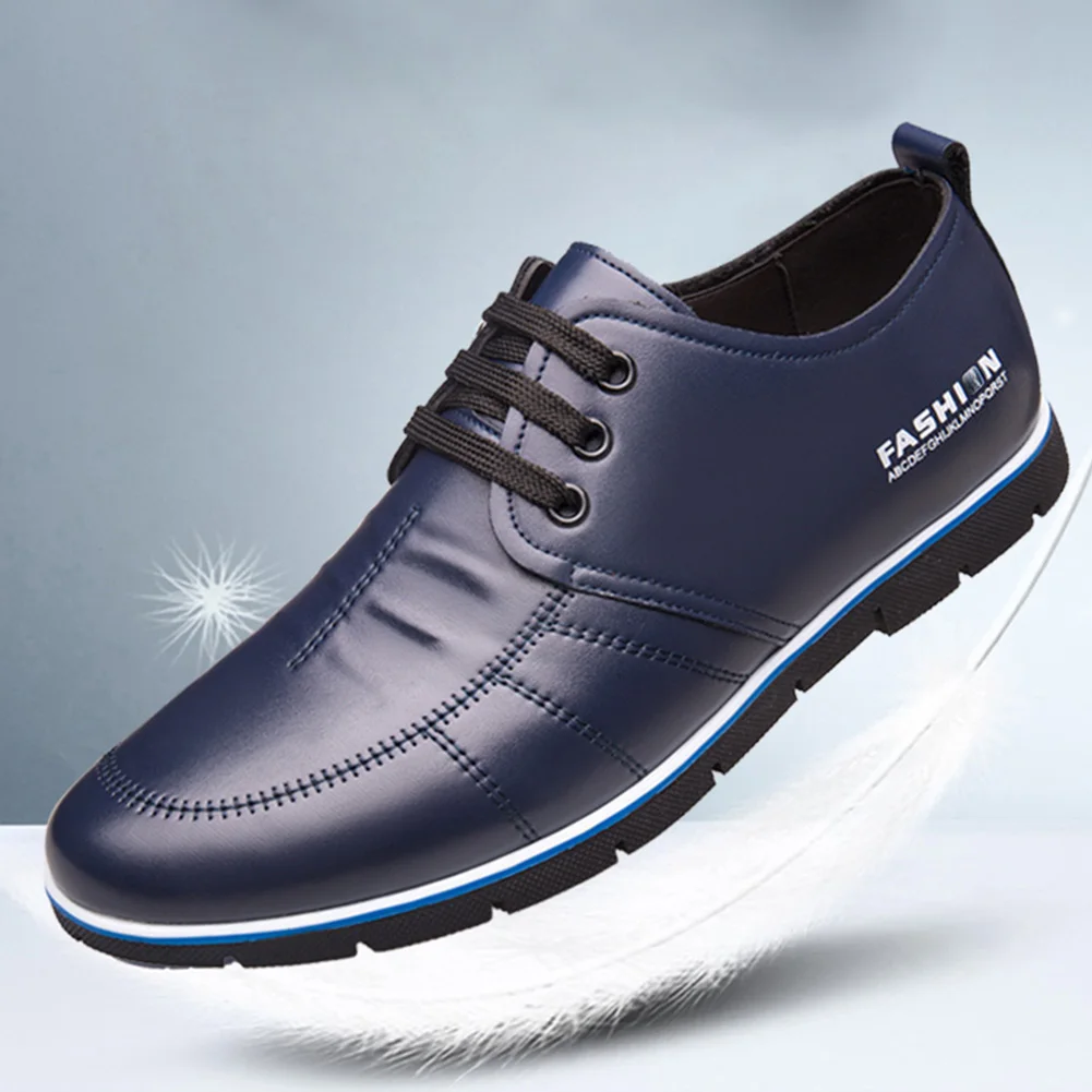 Casual Business Driving Comfy Men Shoes Spring Autumn Basic Microfiber Leather Outdoor Fashion Lace Up Breathable British Soft