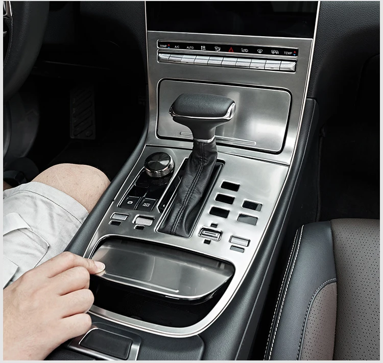 Lsrtw2017 для Trumpchi Gs5 Автомобильный Центральный контроль шестерни накладки на панель из нержавеющей стали интерьерные аксессуары для формовки