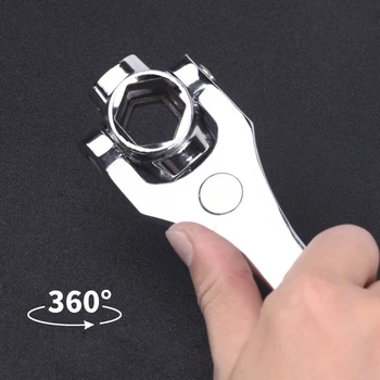 

Multifunctional sleeve wrench Multiple interface wrench Universal rotation Car repair necessary Magnetic high quality Handle