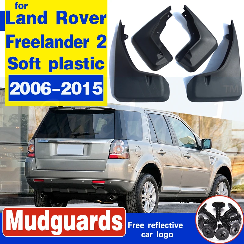 4 шт. черные передние и задние брызговики для Land Rover Freelander 2 2006 2015|Грязезащита| |