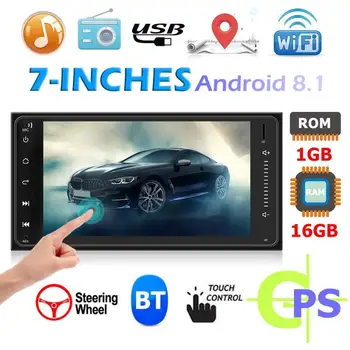

7 inch Android 8.1 Car Stereo GPS Bluetooth AM FM RDS MP5 Player for Toyota