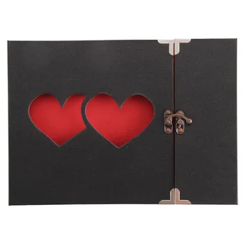 

Creative Vintage Love Photo Album DIY Self-adhesive Album Graduation Photo Album Love Heart Hollow Cover Child DIY Craft Gift