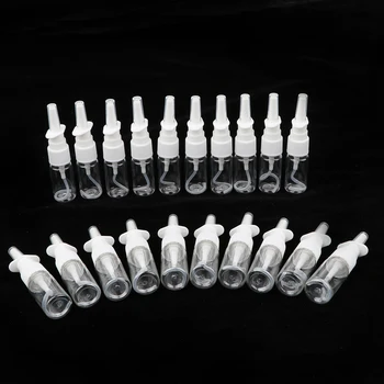 

20 Pieces Empty Refillable Nasal Spray Bottles Fine Mist Nose Vials Set - 10ml 15ml 30ml