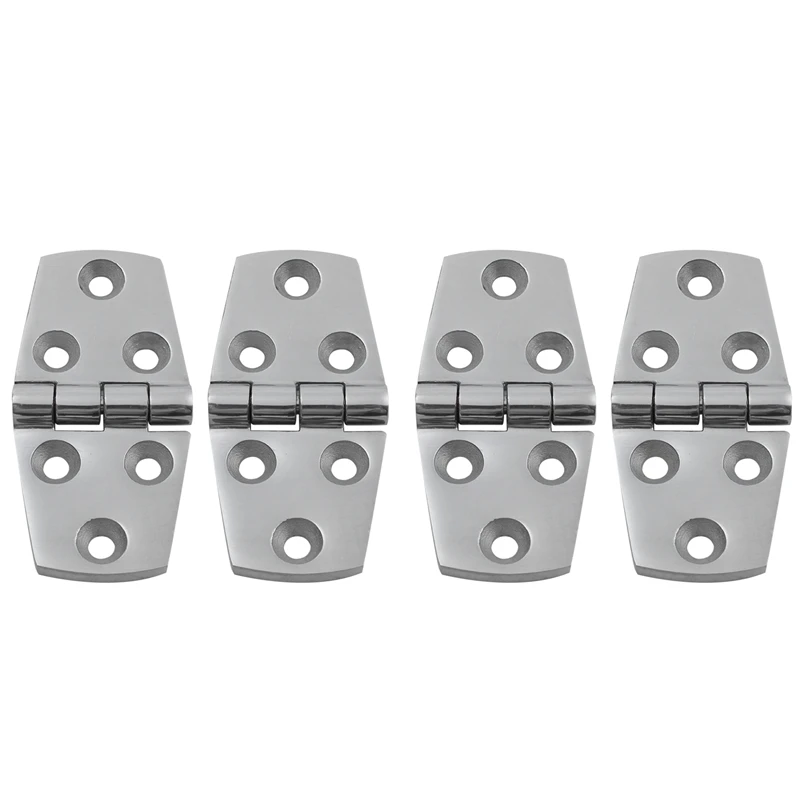 Marine 4 Pieces Stainless Steel Strap Hinge Door Hinge For Marine Boat Yacht 76 X 38 Mm Rafting Boating Accessories,Boat