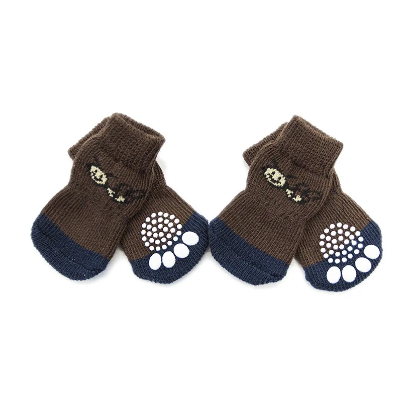 

Anti Slip Dog Socks for Hardwood Floors, Pet Paw Protectors with Grips