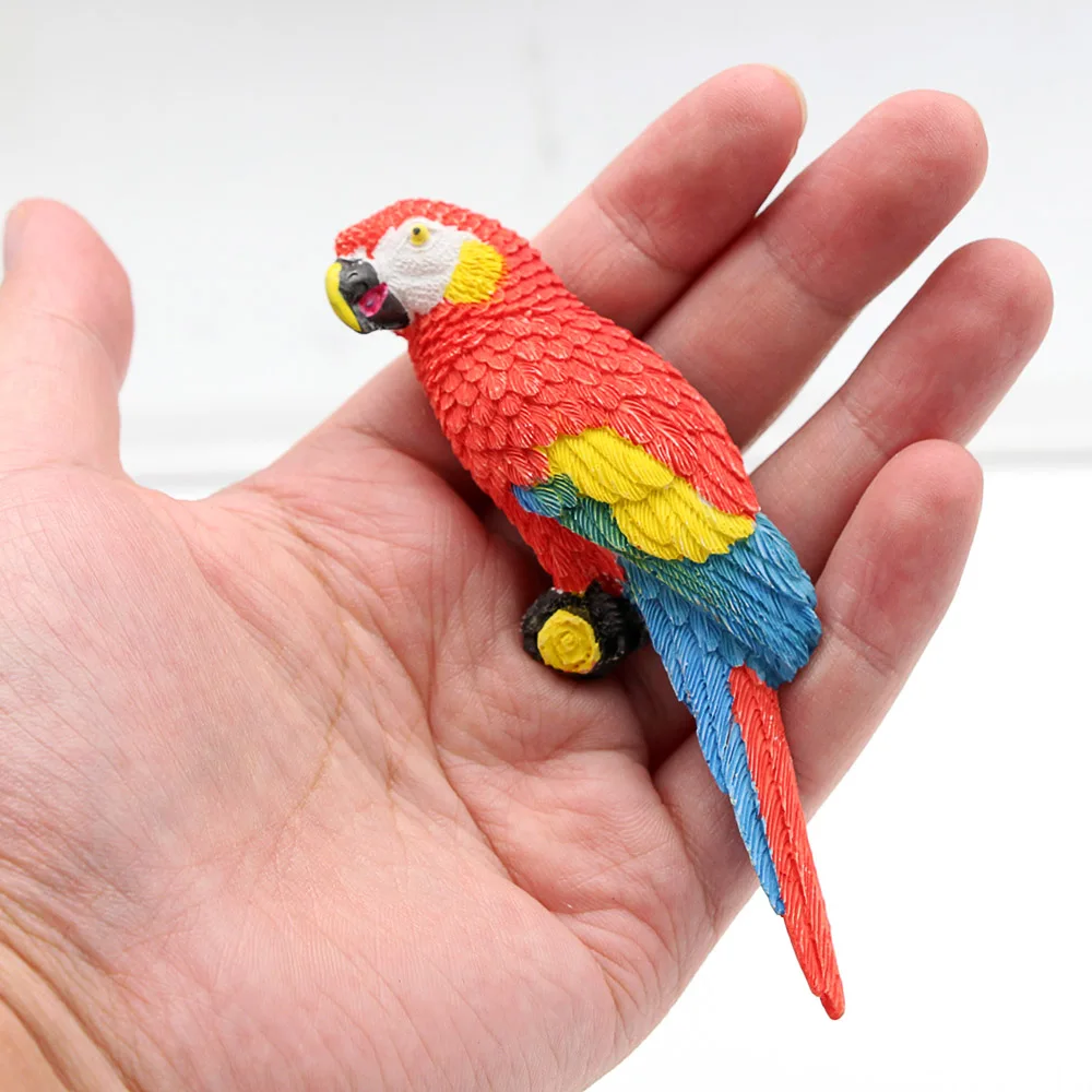 Имитация попугая, магнит на холодильник, птица, 3D магнитные наклейки на холодильник для дома, украшение на холодильник, магниты, креативный подарок