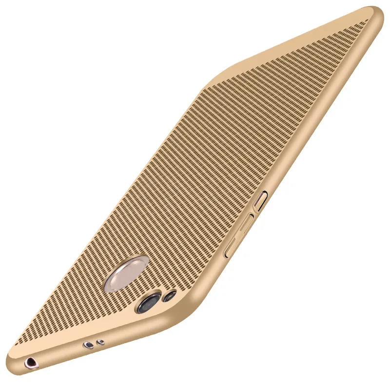 Glod Ультратонкий сетчатый теплорассеивающий чехол для Xiaomi Redmi 4X5 Plus Note 5 Pro 6 Pro Чехол для Redmi 6A 6 Pro S2 чехол для телефона s - Цвет: Glod