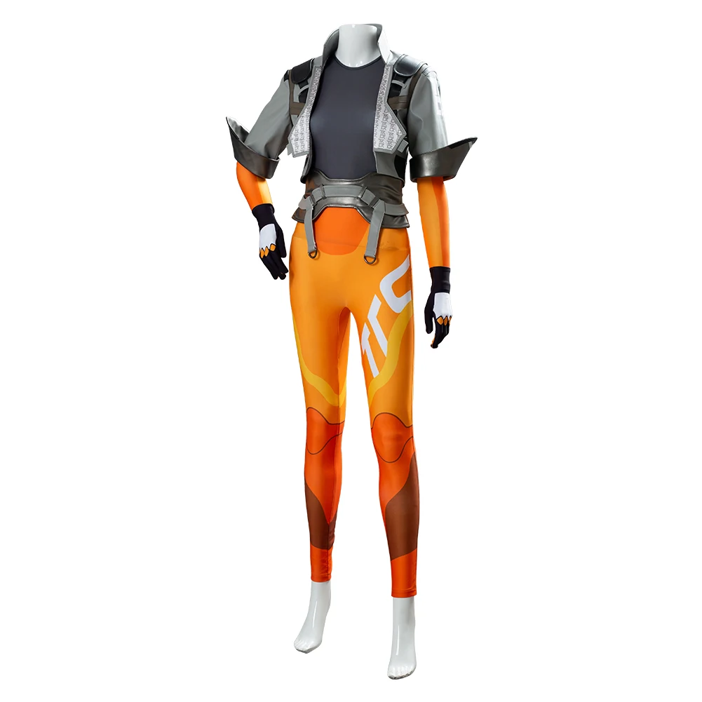 OW 2 Tracer Лена окстон косплей костюмированный наряд для взрослых Хэллоуин карнавальные костюмы полный костюм женский для женщин