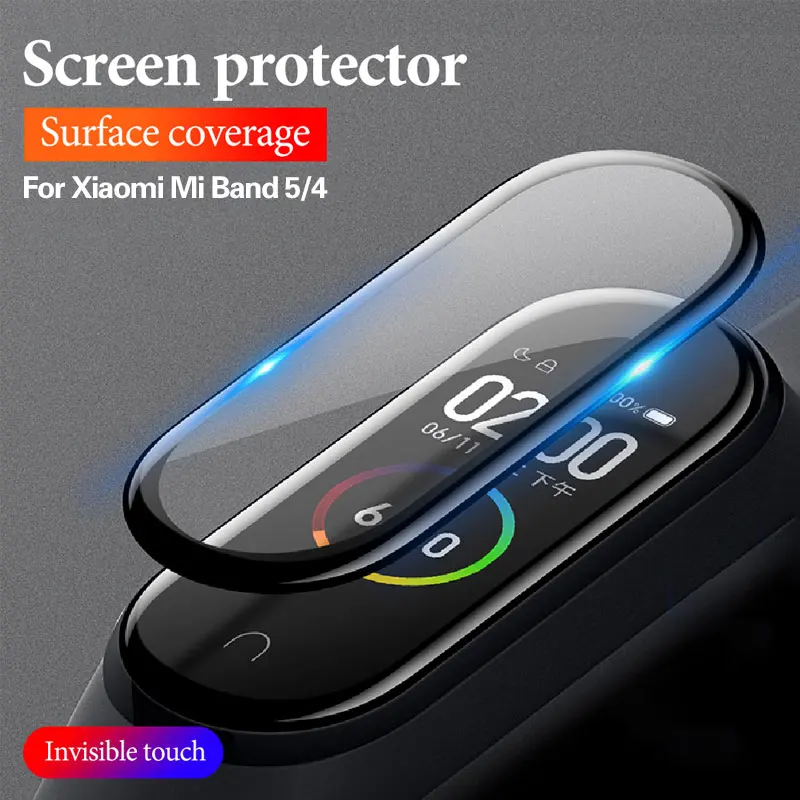 Hydrogel Film For Xiaomi Mi Band 5 4 Wristband Screen Protective band5 Soft Protector Scratch Prevention | Мобильные телефоны и