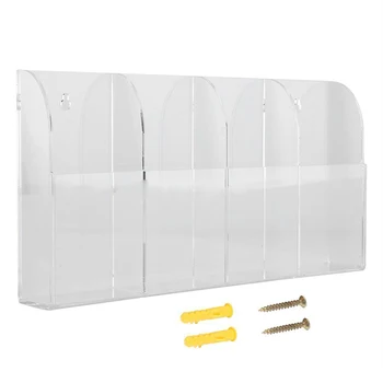

TV Air Conditioner Remote Control Holder Case Mobile Phone Wall Hanging Home Storage Orangizer Box Transparent