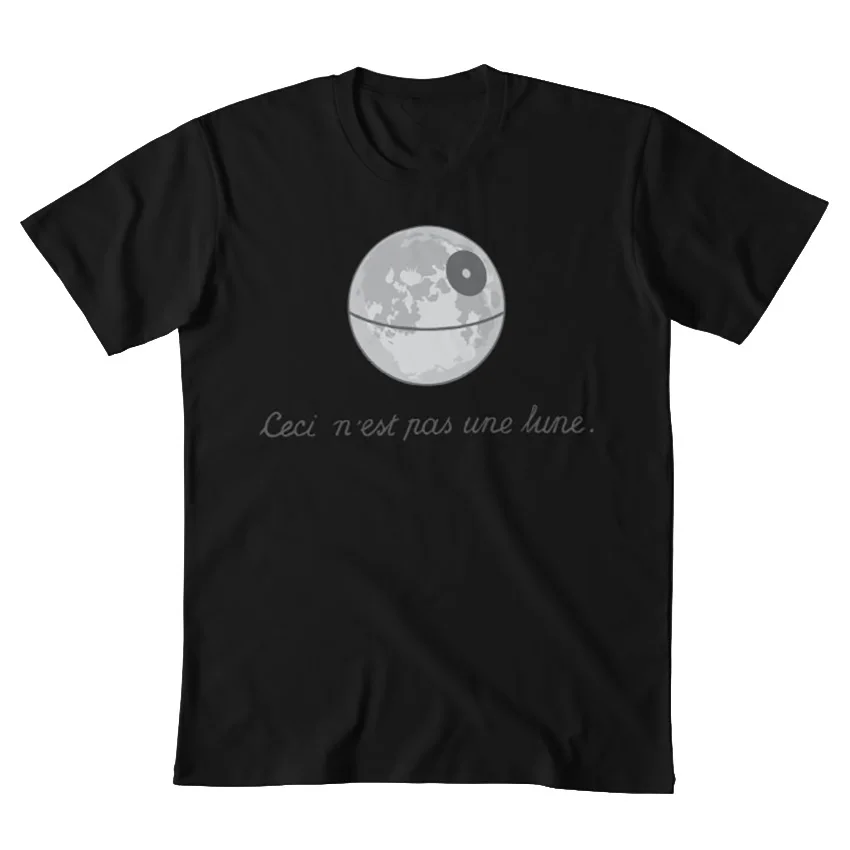 Ceci n'est pas une lune. Футболка предательство изображений труба Луна спутниковая