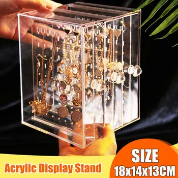 

Acrylic Material Jewelry Display Holds Up Earrings Earring Holder And Jewelry Organizer Earring Showcase Stand Box