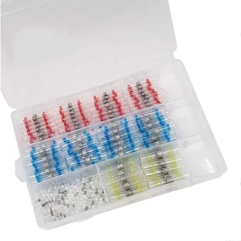 

300Pcs Solder Seal Wire Connectors,Plustool Solder Seal Butt Connectors Heat Shrink Solder Wire Connectors Electrical Insulated