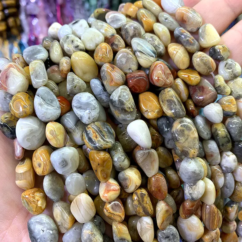 crazy agate 8-12 мм натуральные Агаты гранат Амазонит жады аметисты Выгравированные бусины для самостоятельного изготовления ювелирных изделий браслет ожерелье - Цвет: crazy agate