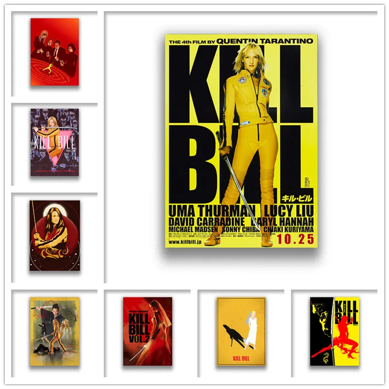 Бумага Quentin Tarantino Kill Bill с белым покрытием печать высокое разрешение четкое