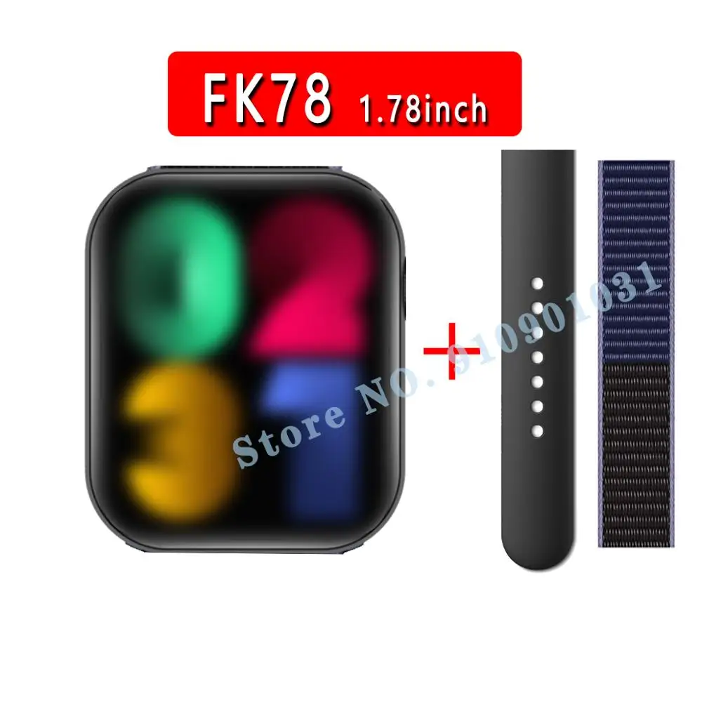 

FK78 Smart Watch 2020 Gps 1.78 Inch Bluetooth Call Heart Rate Waterproof Sport Fitness Smartwatch Android Men Women PK W46 gt2