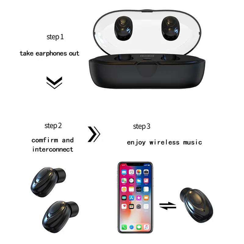OGYA, беспроводные TWS 5,0, Bluetooth, стерео наушники, беспроводные наушники, наушники, 3300 мАч, светодиодный, умный, внешний аккумулятор, держатель для телефона W23