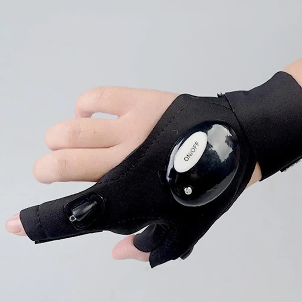 

Night Fishing Glove with LED Light Rescue Tools Outdoor Gear Waterproof Outdoor Gear Cycling Practical Durable Fingerless Gloves