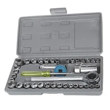 40 шт. для автомобиля, мотоцикла набор инструментов гнездо гаечного ключа рукав костюм аппаратные средства Автомобильный ремонт инструменты розетки ключи