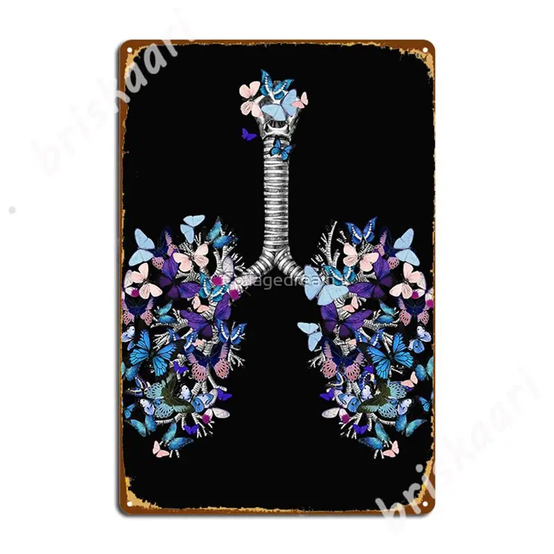 

Легкие голубые бабочки, анатомия, акварельные металлические знаки, Декор для дома и клуба, Настенный декор, жестяные плакаты