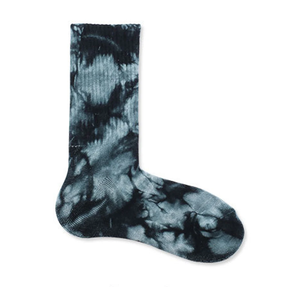 Men Unisex Novelty Colorful Tie-dyeing Skateboard Socks Cotton Harajuku Hip hop Socks Sox Ethnic Couple Long Sock Couple