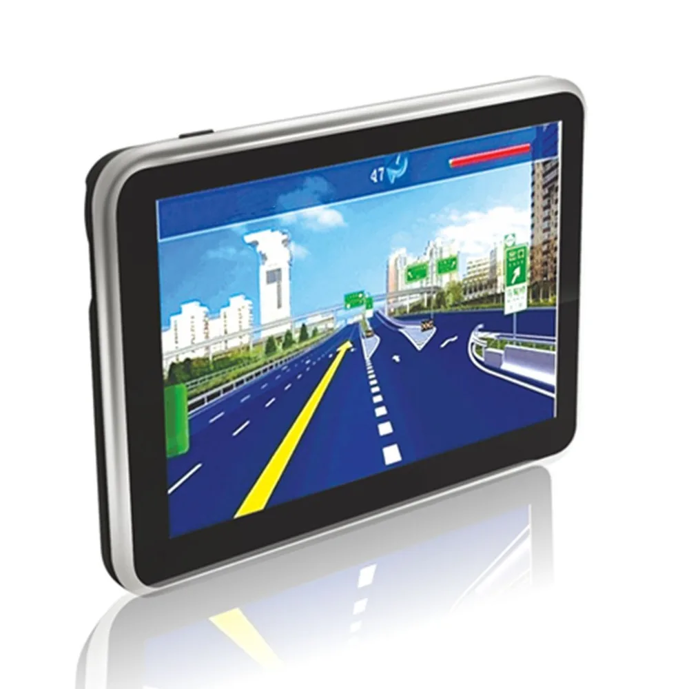 Автомобили 5-дюймовый Высокое разрешение Bluetooth gps-навигатор Портативный резистивный Сенсорный экран gps навигатор для автомобиля, грузовика, Лидер продаж