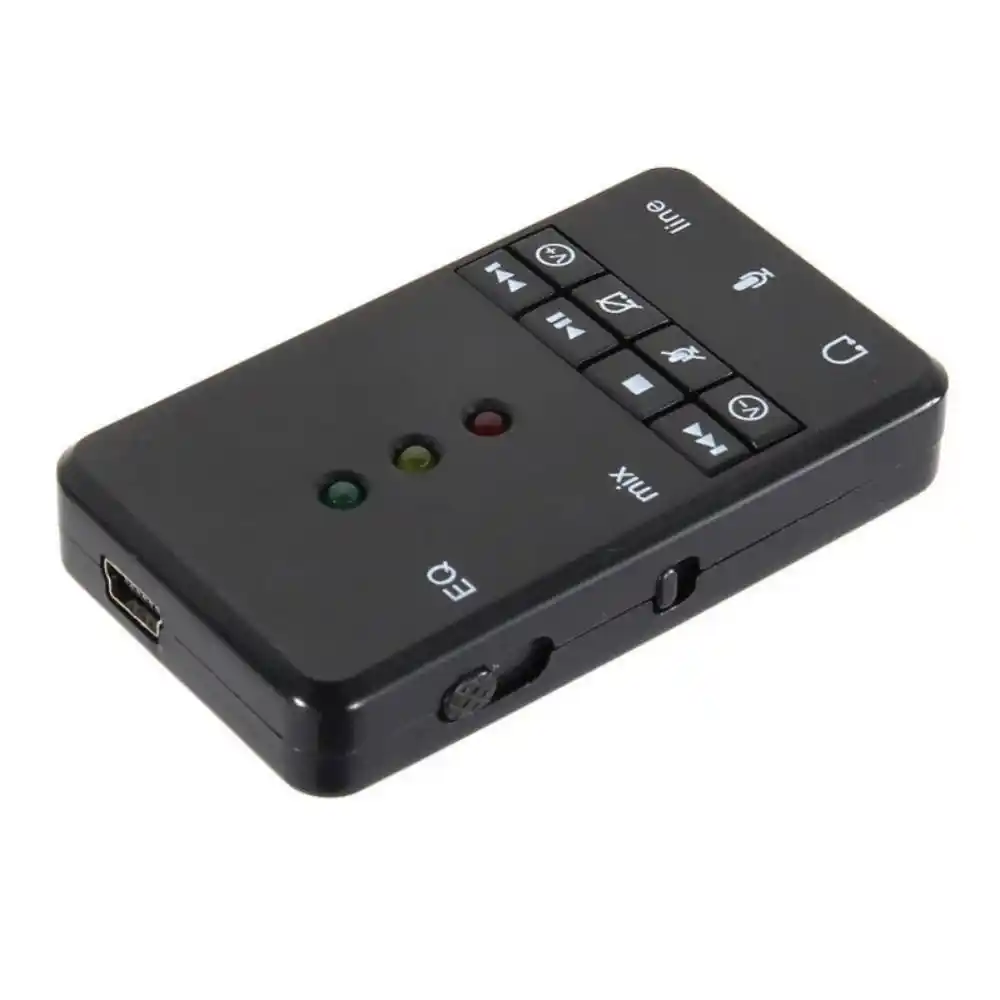 1 channel external usb2.0 sound card with 3.