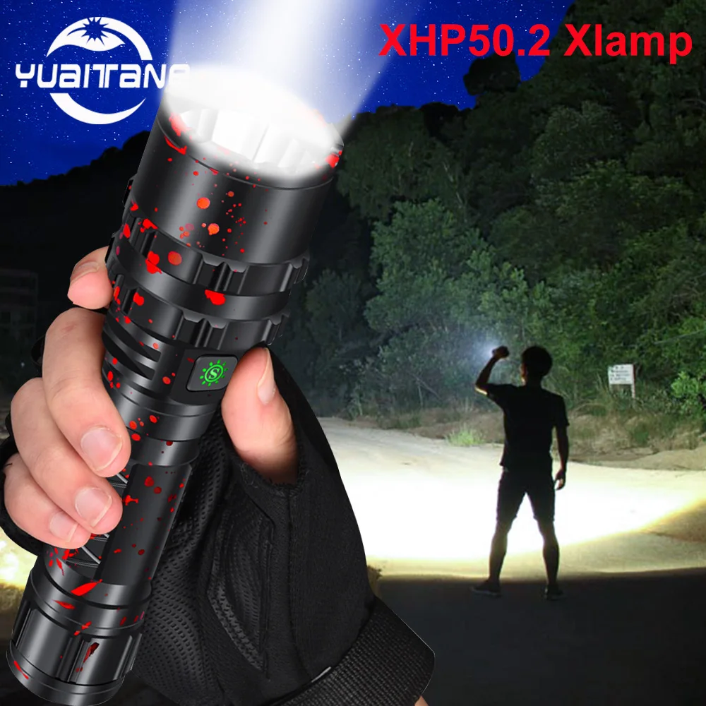 XHP50.2 самый мощный светодиодный фонарик лампы фонари для охоты L2 IPX6 Водонепроницаемый фонарь светодиодный налобный фонарь Применение 18650 26650 Батарея