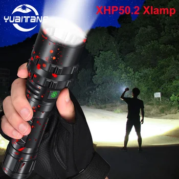 

XHP50.2 Most Powerful LED Flashlight lamp Hunting Flashlights L2 IPX6 Waterproof Torch Lanterna Use 18650 26650 Battery