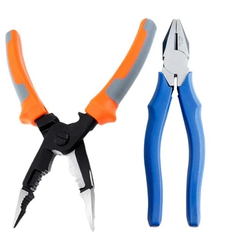 

5 in 1 Wire Stripper Pliers 8 inch/ 210mm Cable Crimping Cutter Pliers CR-V Electrician Cutting Hand Tools