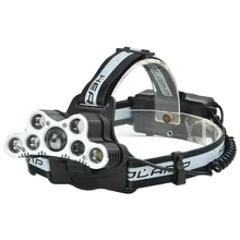 Трансграничной для подсвеченный 9 фара дальнего света 5T6 фары с SOS обратиться за помощью свисток USB Перезаряжаемые фары 7T6 фары