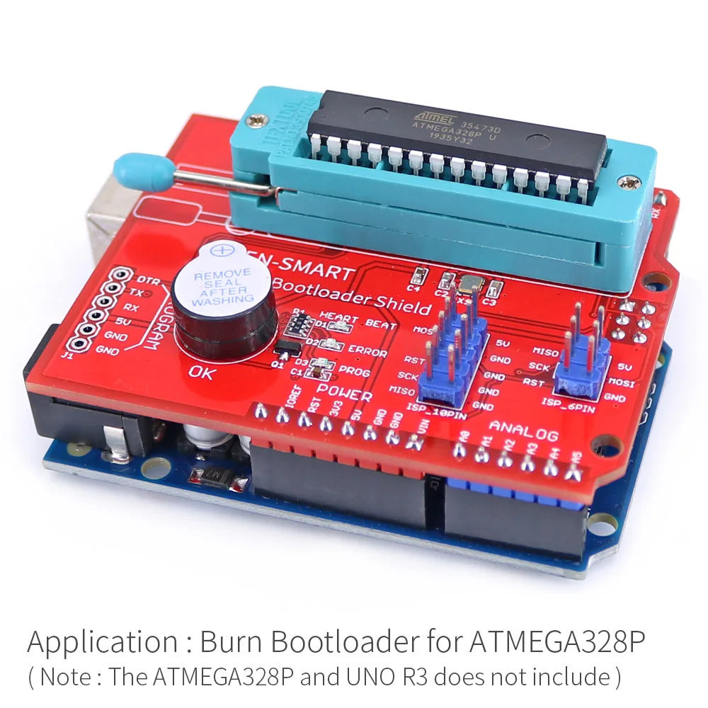 AVR ISP Bootloader щит горящий программатор для Atmega328P модуль загрузчика с зуммером и