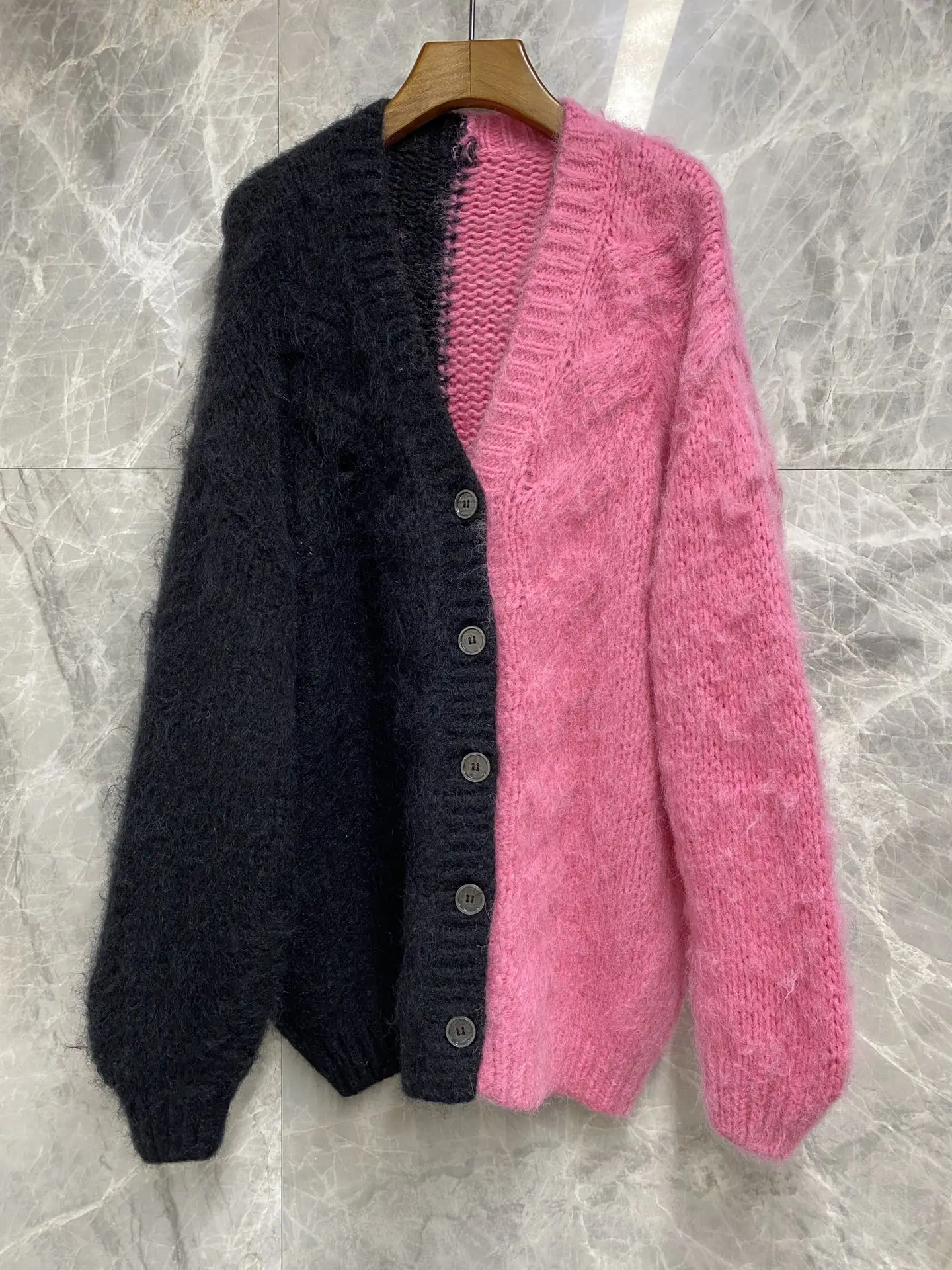 New splicing sweater jacket to keep warm | Женская одежда