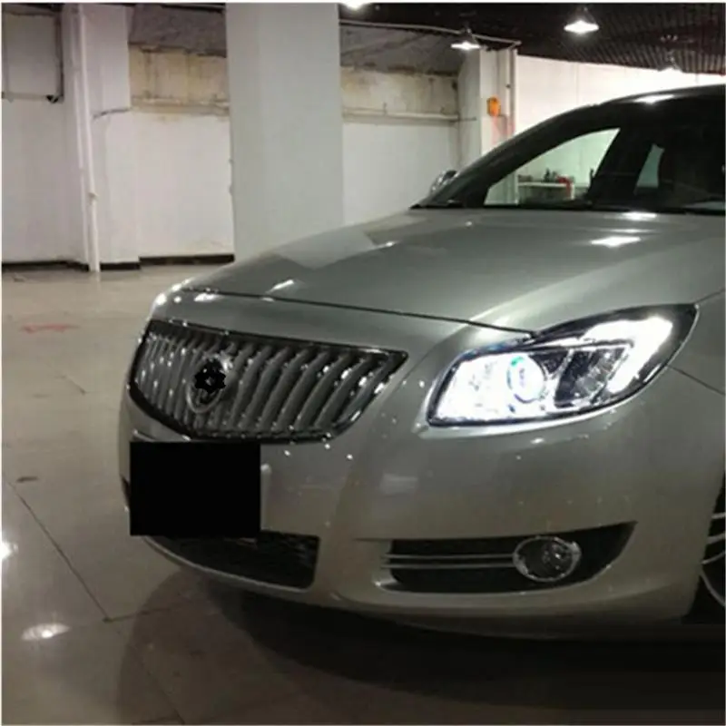 Automovil аксессуар Cob дневные ходовые боковые поворотники Drl светодиодные фары передние противотуманные Автомобильные фары в сборе 13 для Buick Regal