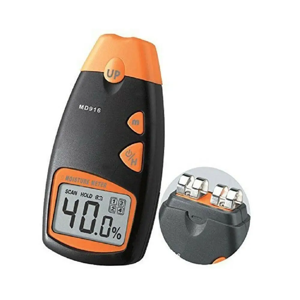 

MD916 High Performance Portable Digital 4 Pins Paper Moisture Meter Tester(Not Including Battery)