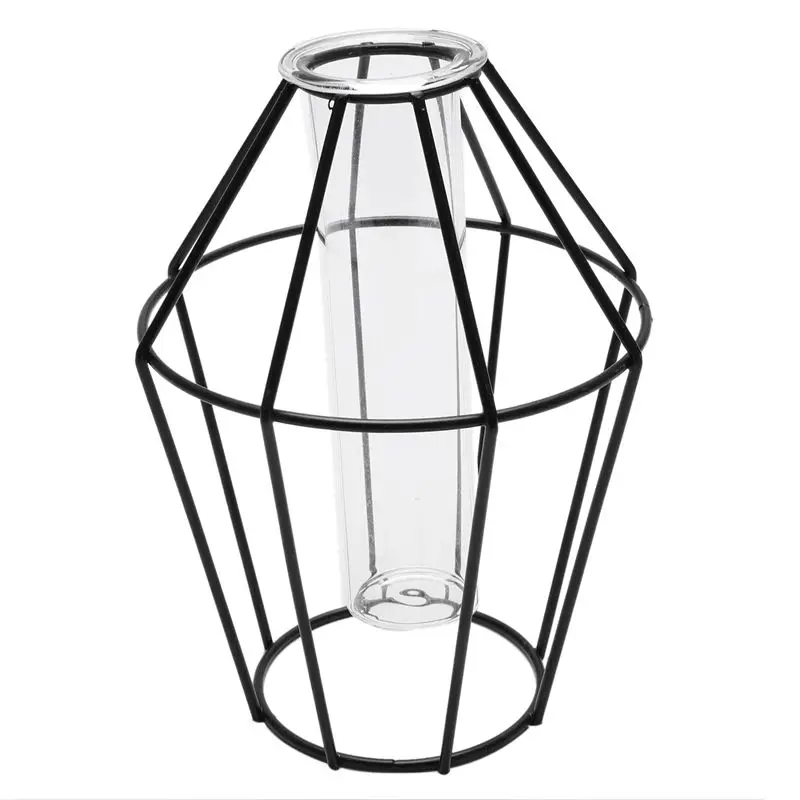 Скандинавском стиле 3D стеклянная железная художественная Геометрическая ваза с