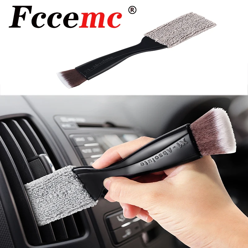 

2pCar AirConditioner Outlet Cleaning Tool Multi-purpose Dust Brush Car Accessories Interior Brush Washer Auto Maintenance 2 In 1