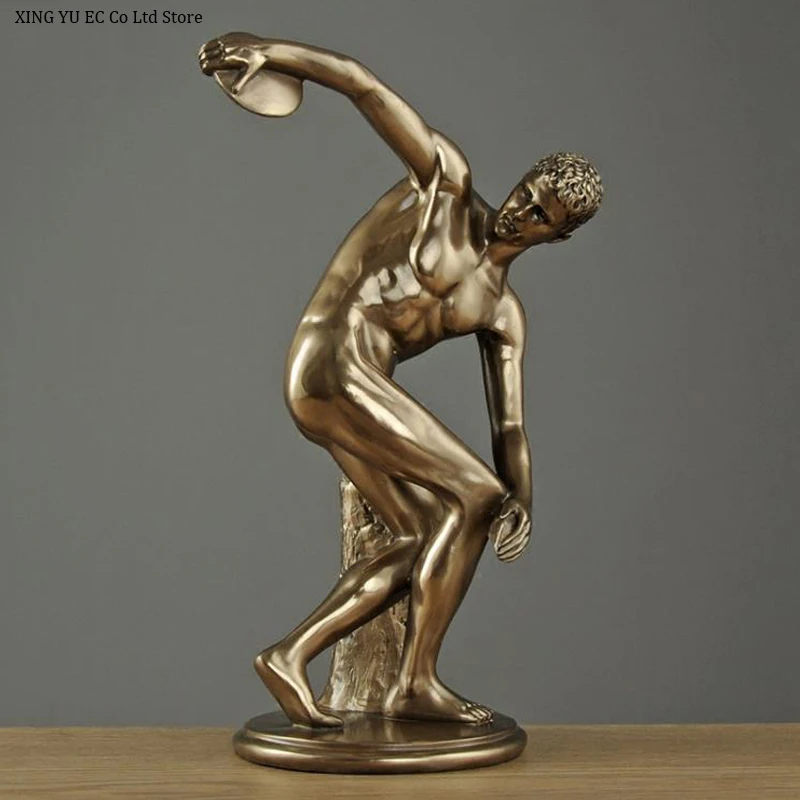 Декоративная скульптура с персонажами Discus Thrower аксессуары для украшения офиса