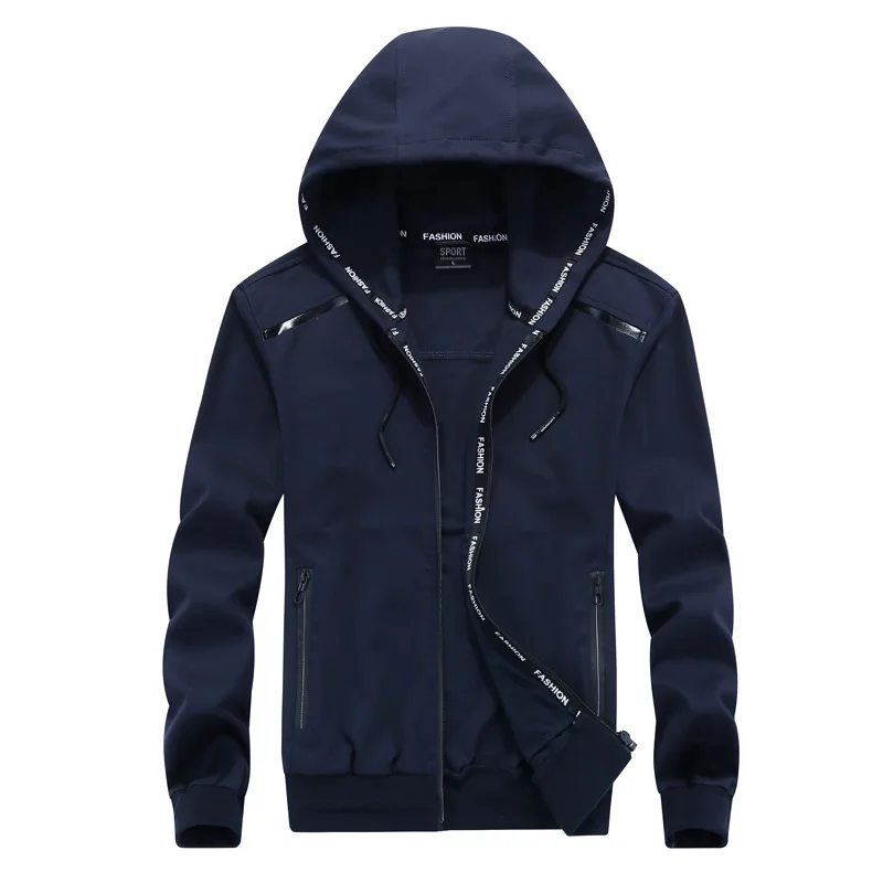 Spring Autumn Men Hoodies Jacket Cardigan Zipper Coats Sweatshirt  Male Sportwear Tracksuit Moletom Masculino Plus Size L-9XL