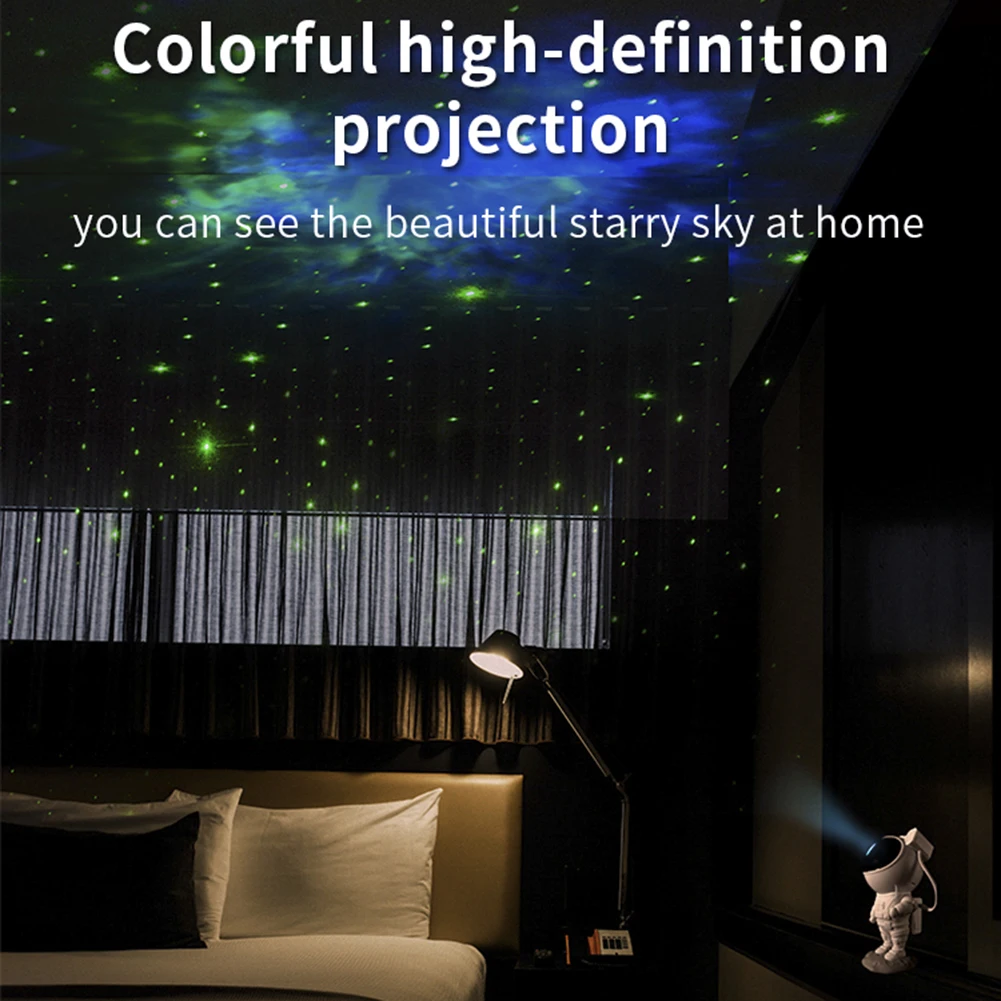 night lamp LED Star Galaxy Projector Nebula Children Night Light Room Decor Astronaut Starry Sky Porjectors Bedroom Decoration Table Lamp holiday nights of lights