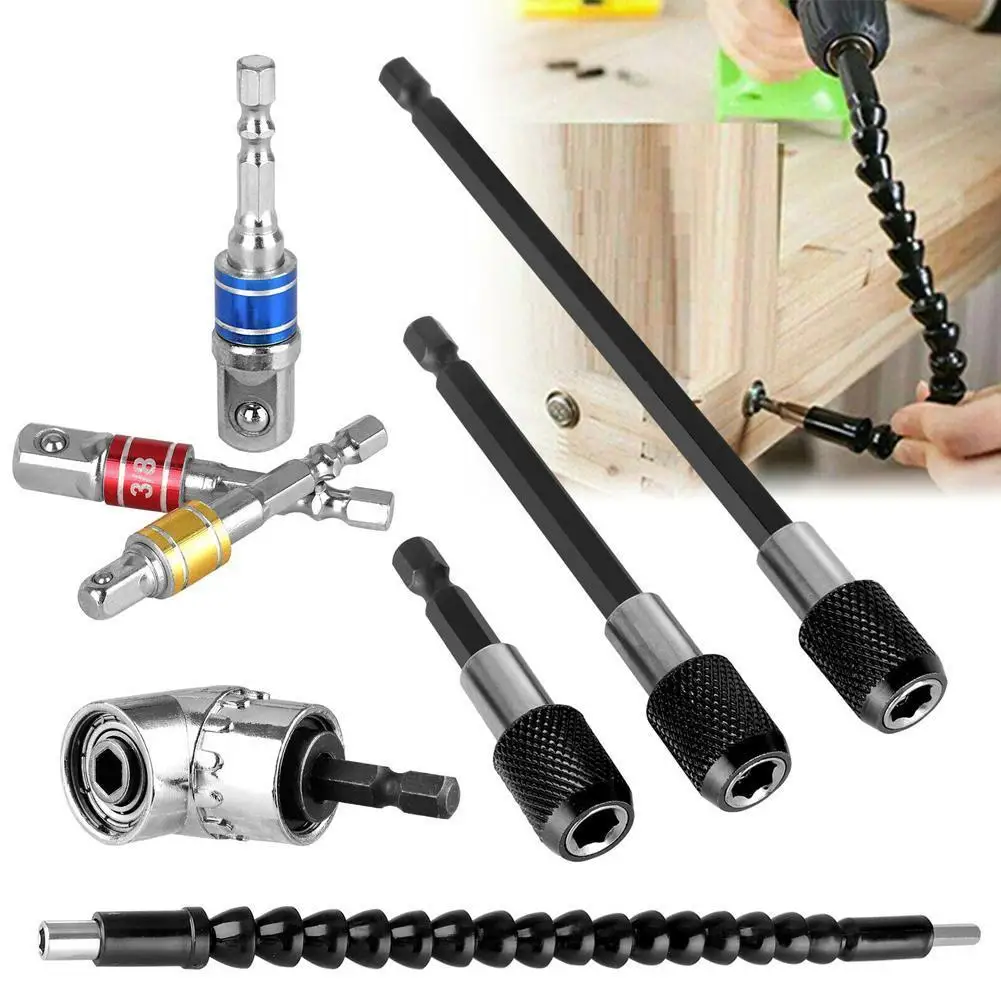 Flexible Drill Bit Extension Electrical Work Adjustable Drill Bit