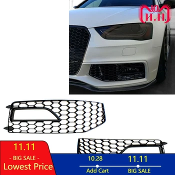 

Car accessories for Audi A4 Front Bumper Mesh Grille Grill Fog Lamp Grille Cover Trim B8.5 S-Line S4 RX4 2013 2014 2015